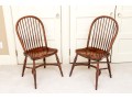 Pair Of American Cherry Windsor Chairs