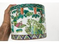 Two Vintage Chinese Enameled Porcelain Lidded Vessels