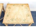 Pair Of Hand Painted End Tables
