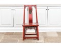 Chinese Carved And Lacquered Wedding Chair, 19th-20th C.