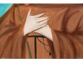 Antique Oil On Panel Religious Painting, Saint Francis