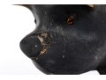 Adorable Folk Style Hand Carved And Painted Wooden Pig