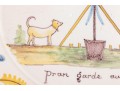 French Amontagnon Ceramic Plate