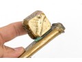 Antique Middle Eastern Brass Inkwell Qalamdan