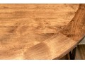 Fantastic Oak Pedestal Table On Faux Stone Pedestal Base