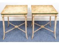 Pair Of Hand Painted End Tables