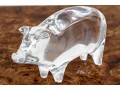 French, Baccarat Crystal Pig