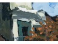 Pham Luan (Vietnamese, B. 1954) Gouache On Paper, Figural Urban Landscape