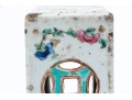 Antique Chinese Famille Rose Porcelain Pillow