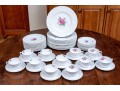 Partial Set Of Spode's Bridal Rose Pattern China 