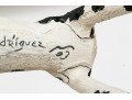 Miguel Rodriguez Carved And Painted Wooden Dog, “Santa Fe Dog's Don't Care”, 1993