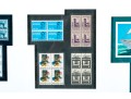 US Postal Stamp Set Collection With US Postmaster General Marvin Runyon Inscribed Brass Plaque