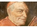 L. Frederic Signed Oil On Canvas, Religious Cardinal Reading