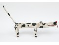 Miguel Rodriguez Carved And Painted Wooden Dog, “Santa Fe Dog's Don't Care”, 1993