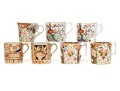 Collection Of Seven Antique English Tea Cups, Including Three Pairs