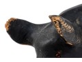 Adorable Folk Style Hand Carved And Painted Wooden Pig