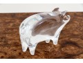 French, Baccarat Crystal Pig