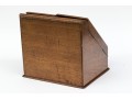 English Mahogany Letter Box, 1860
