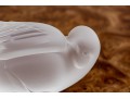 French, Lalique Frosted Crystal Sparrow