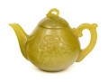 Carved Stone Lidded Teapot