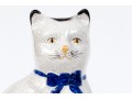 Cute Pair Of Staffordshire Style Ceramic Kittens