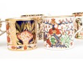 Collection Of Seven Antique English Tea Cups, Including Three Pairs
