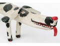 Miguel Rodriguez Carved And Painted Wooden Dog, “Santa Fe Dog's Don't Care”, 1993