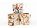 Collection Of Seven Antique English Tea Cups, Including Three Pairs
