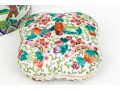 Two Vintage Chinese Enameled Porcelain Lidded Vessels