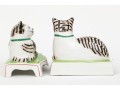 Pair Of Italian Mottahedeh Staffordshire Style Ceramic Cats
