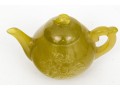 Carved Stone Lidded Teapot