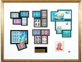 US Postal Stamp Set Collection With US Postmaster General Marvin Runyon Inscribed Brass Plaque