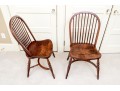 Pair Of American Cherry Windsor Chairs