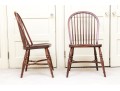 Pair Of American Cherry Windsor Chairs