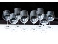 Set Of Eight Red And White Wine Goblets