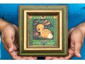 Diminutive Folk Art Painting On Board, Signed Girotla