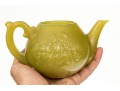 Carved Stone Lidded Teapot