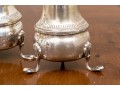 Set Of Four Crown Weight Sterling Salt And Pepper Shakers