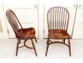 Pair Of American Cherry Windsor Chairs