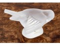 French, Lalique Frosted Crystal Sparrow