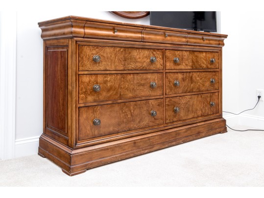 Ethan Allen Townhouse Burl Veneered Dresser