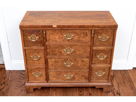 Classic Baker Furniture George III Style Flip-Top Bachelor Chest