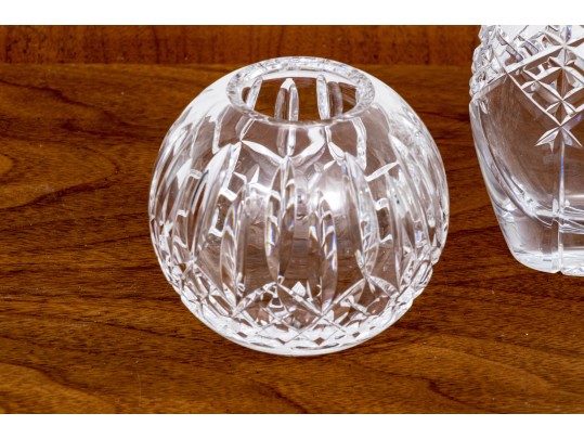 Collection Of Two Waterford Cut Crystal Vases