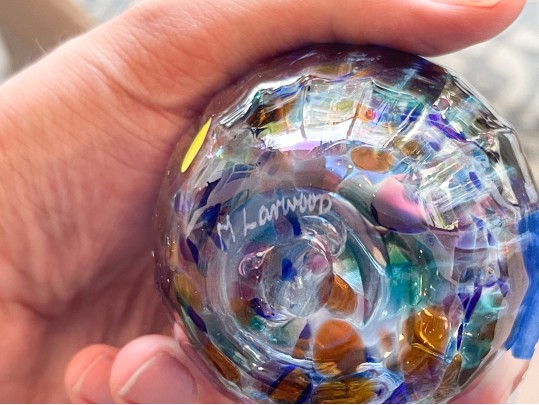 Collection Of Three Art Glass Pieces Including Matthew Larwood