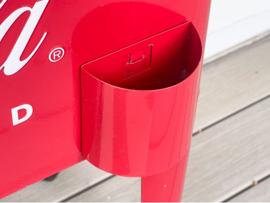 Retro Style Coca-Cola Cooler On Casters