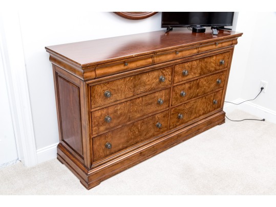 Ethan Allen Townhouse Burl Veneered Dresser