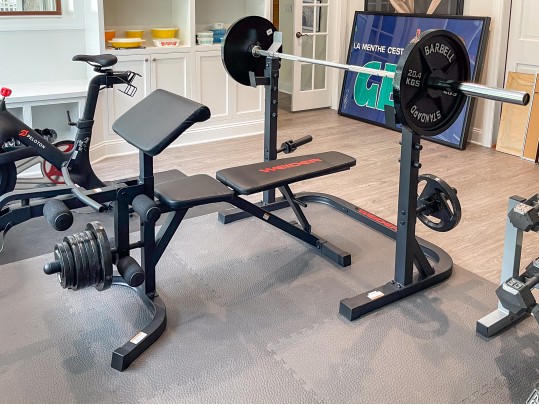 Weider Exercise Equipment, Including Bench, Bar Weights And Mat