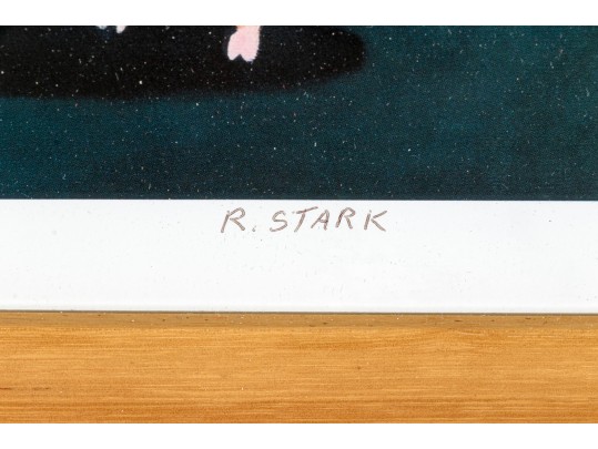 Roger Stark (American, 20th C.) Four Signed Prints Depicting Pigs