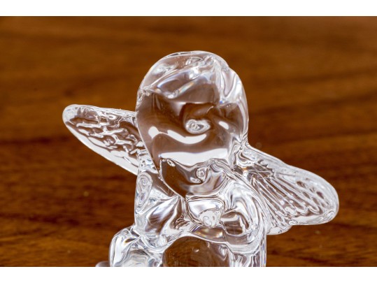 French, Baccarat Crystal Cherub Form Figure