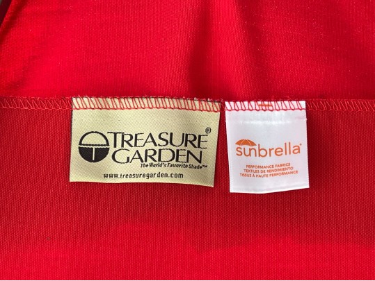 Treasure Garden Sunbrella Outdoor Umbrella
